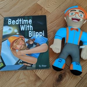 Blippi plush doll & Bedtime with Blippi